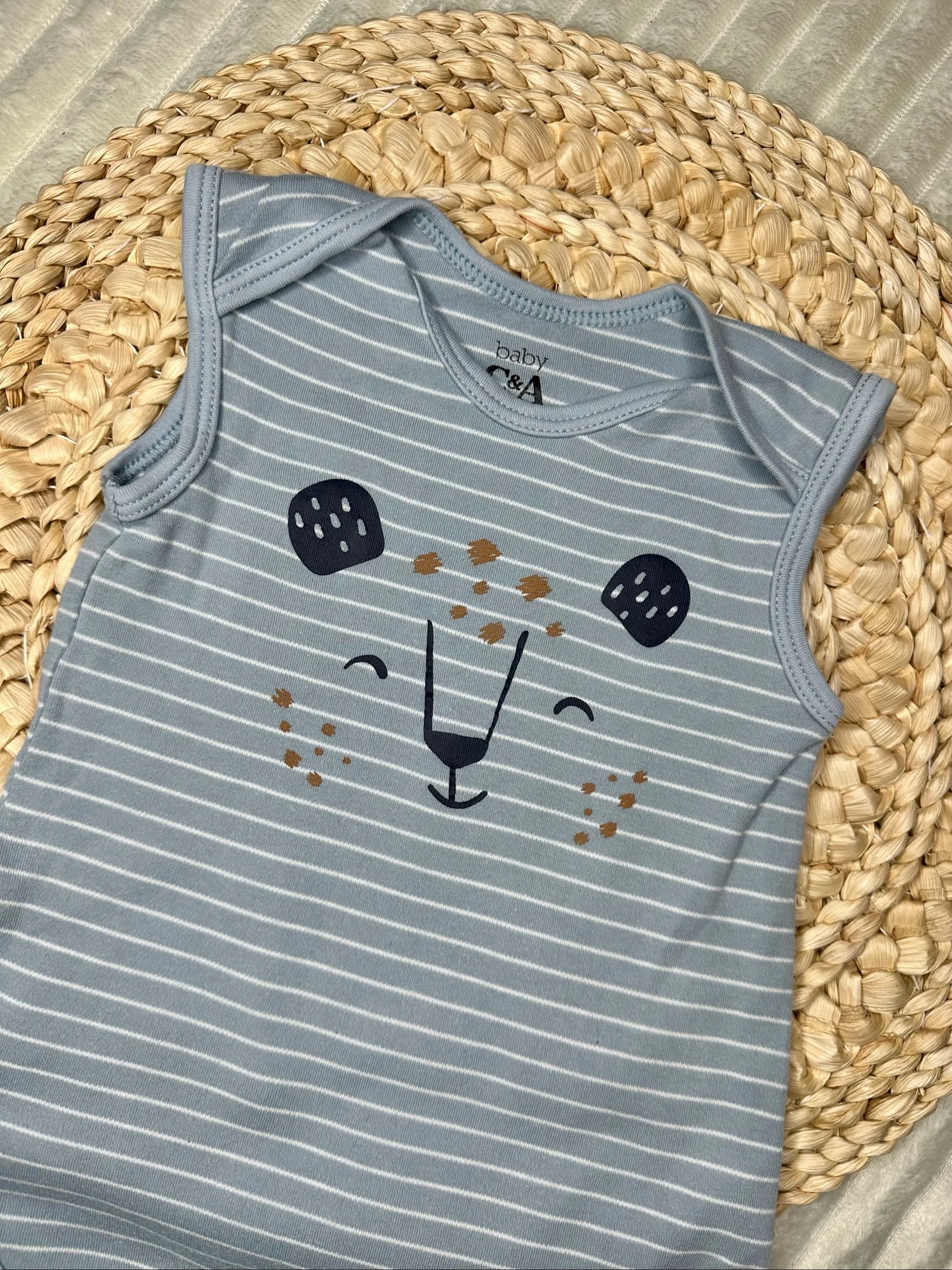 Body de mangas curtas C&A 86 cm azul – photo 2